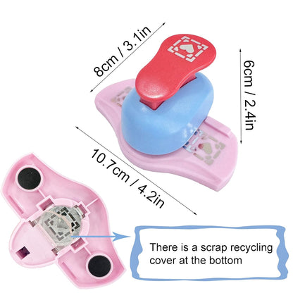 MIAO JIN Love in The Box Craft Punch Hemming and Border Punch Set - Edge and Fancy Punch - DIY Art, Scrapbooks, Gift & Wedding Cards