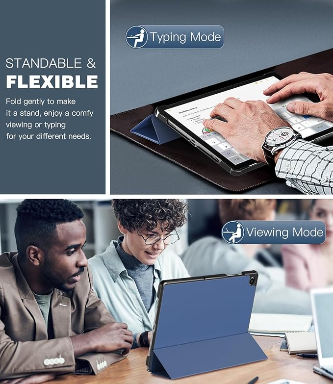 TiMOVO Case for Samsung Galaxy Tab A9+/A9 Plus 11 Inch 2023, Slim Lightweight Stand Hard Back Shell Protective Cover for Galaxy Tab A9+ Tablet SM-X210/X216/X218, Auto Wake/Sleep, Navy Blue