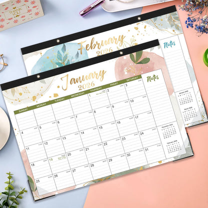 2026 Desk Calendar - Jan. 2026 - Dec. 2026, 14.6" x 11.5" Desk Calendar 2026, Desk Pad, Julian Date, Corner Protectors, Good for Work or Home Desk Organizing
