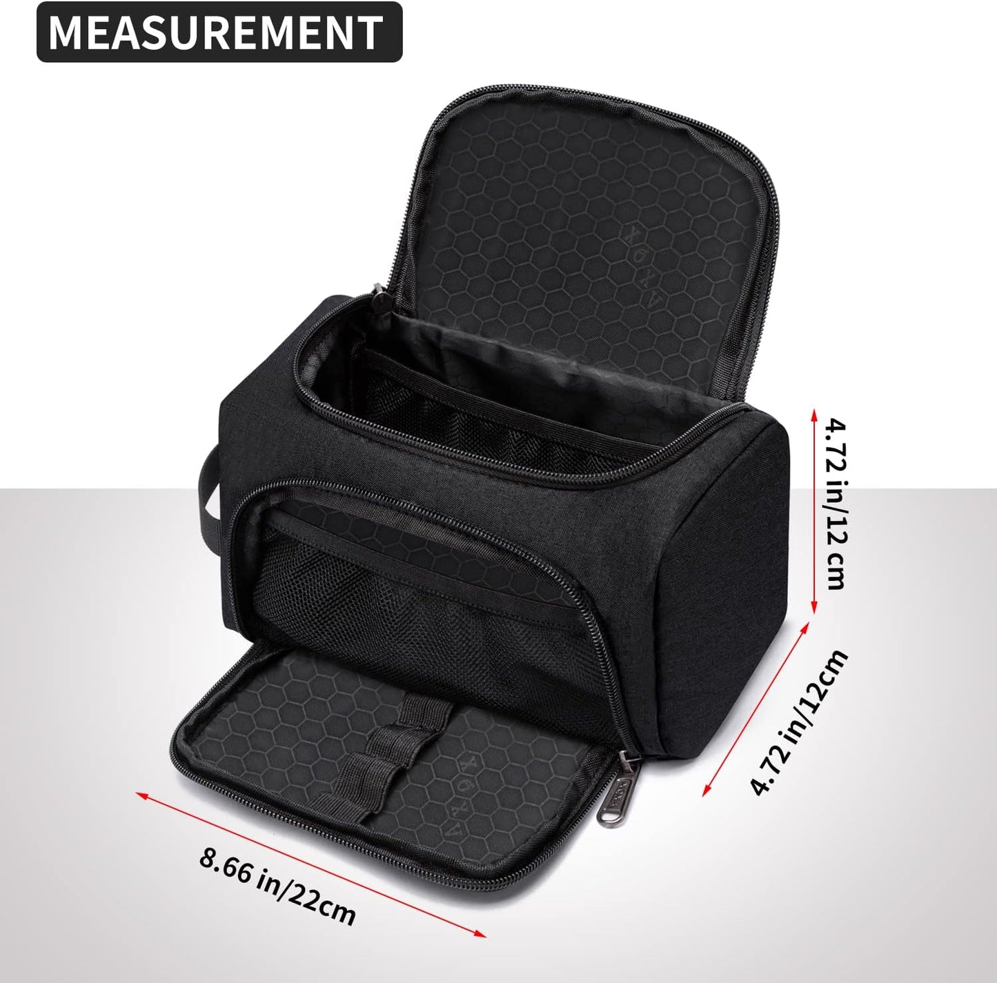 XQXA Large Capacity Pencil Case Organizer, Multifunctional Extra Big Pencil Pouch with Compartmens, Travel Simple Stationery Pen Bag, Fabric Pencil Bag for Men Women Girl Boy (Black)