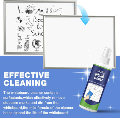 10 Pack Whiteboard Cleaner Spray 8.5oz Dry Erase Board Cleaner with 6 Cloths Non Toxic Dry Erase Cleaner Removes Stubborn Marks from Whiteboards