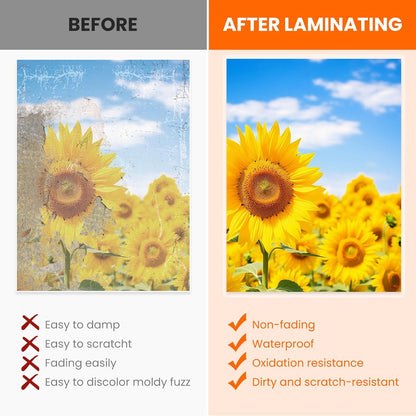 CAREGY Thermal Laminating Pouches,330 Pack Laminating Sheets, 3 Mil, 9 x 11.5 Inches Lamination Sheet Paper for Laminator, Round Corner Letter Size, Office and School Supplies