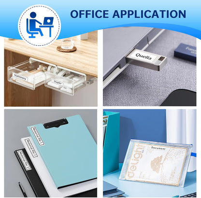 4Pk Tze-231 Label Maker Tapes Replacement for Brother P Touch Label Tape 12mm 0.47 Laminated White TZe231/TZe-231 for Brother PT-D210 D400 H103W H110 1280 1290 1880 2040, Black on White