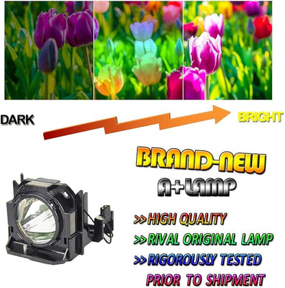CJD ET-LAD60 Original Genuine Replacement Lamp with housing for Panasonic PT-D5000,D6000,DW530,DW6300,DX500,DZ570,DZ6700,DZ6710,DZ680,DZ770(OEM Bulb Inside)