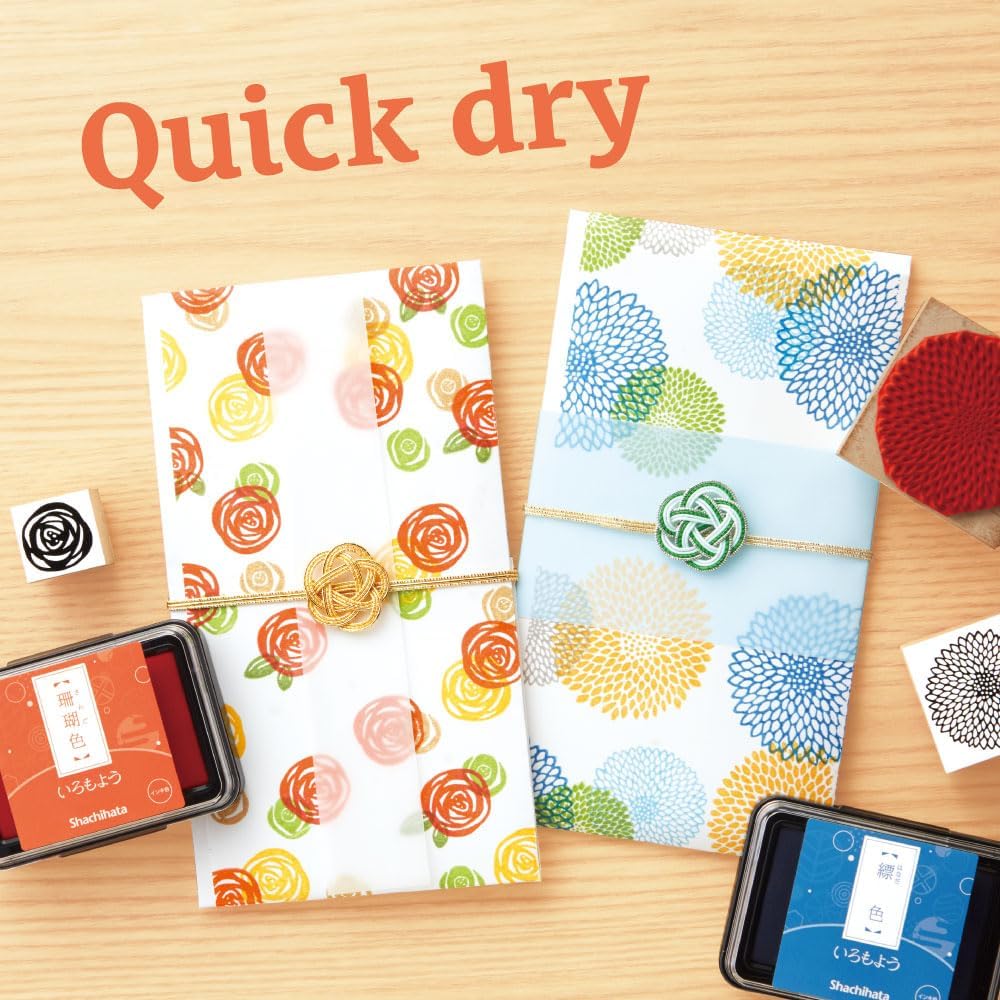 IROMOYO Stamp PAD, Traditional Japanese Ink Colour, Oil-Based Ink pad - Grey