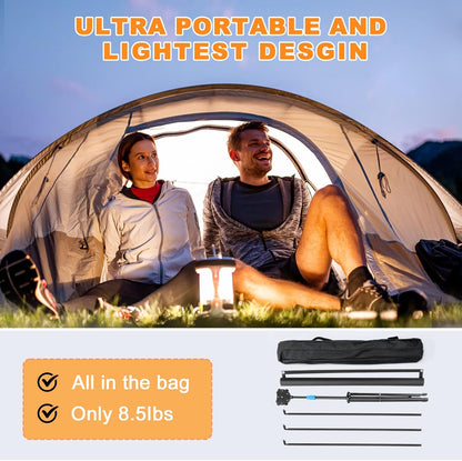 Projector Screen with Stand, 80 Inch Portable Projector Screen Outdoor Indoor, 1.2 Gain Fiberglass Projection Screen, 16:9 Outdoor Movie PVC Screen with Carrying Bag for Movie Night (White Screen)