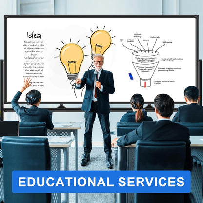 4'x8' Large Dry Erase White Board with Rolling Stand 96"x48" Double-Sided Mobile Magnetic Whiteboard on Wheels, Including 3 Magnetic Erasers, 7 Markers, 30 Magnets