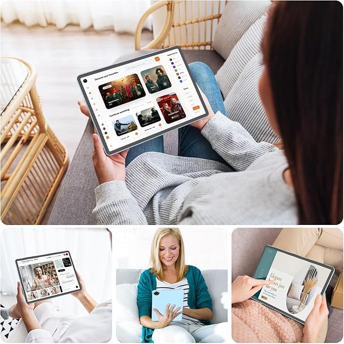2026 Upgraded Android 15 Tablet, 11 inch Tablets with Keyboard, 24GB+128GB+2TB Expand, Octa-Core, 8000mAh, Gemini AI, 5G/2.4G WiFi, BT5.0, GMS, GPS, 2 in 1 Tablets with Case, Mouse, Stylus(Black)