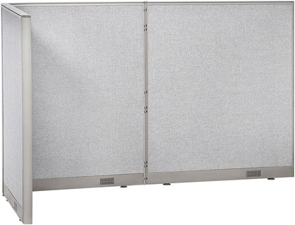 GOF Freestanding L Shaped Office Partition, Large Fabric Room Divider Panel, 36" D x 96" W x 60" H