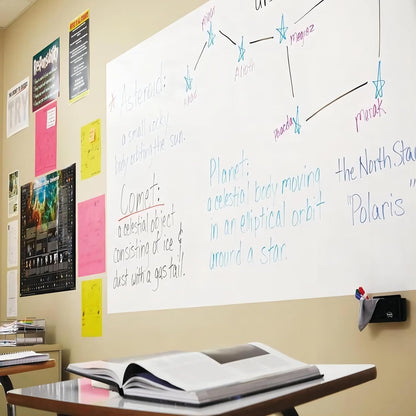 Magnetic Whiteboard Contact Paper, 47" x 60" Stick on Magnetic Dry Erase White Board Sticker on Wall, Easy to Write for Drawing, School, Office, Kitchen Fridge