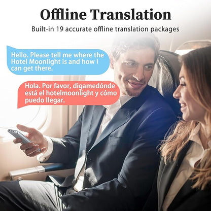 Language Translator Device, Real Time Voice Translation Device for 138 Languages, Traductor de Voz Instantaneo 2025, 3.97"Touchscreen Traductor de Idiomas, for Business Travel Learning Ingles Español