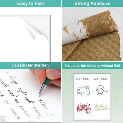 MFLABEL Full Sheet Sticker Label, Address Sticker, White Matte Label Paper, 8-1/2" x 11" Shipping Labels for Laser & Inkjet Printer (2500 Labels, 2500 Sheets)