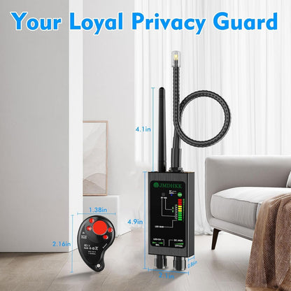 JMDHKK M8000 Hidden Camera Detector, Bug Detector,Camera Finder, Signal Detector for Hotels, Travels, Vehicles, Offices, Public Fitting Rooms (Black)