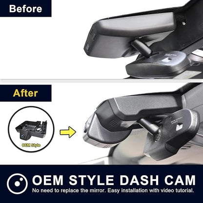 4K Dash Cam Custom fit for GMC Yukon, Yukon XL 2015 2016 2017 2018 2019 2020(Model D), Model D & Model C Have Same Models Years but Vehicle Sensor Cover are Different