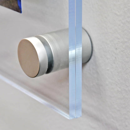 Azar Displays 105506 Standoff Sign Holder, 8.5" W x 14" H,Clear