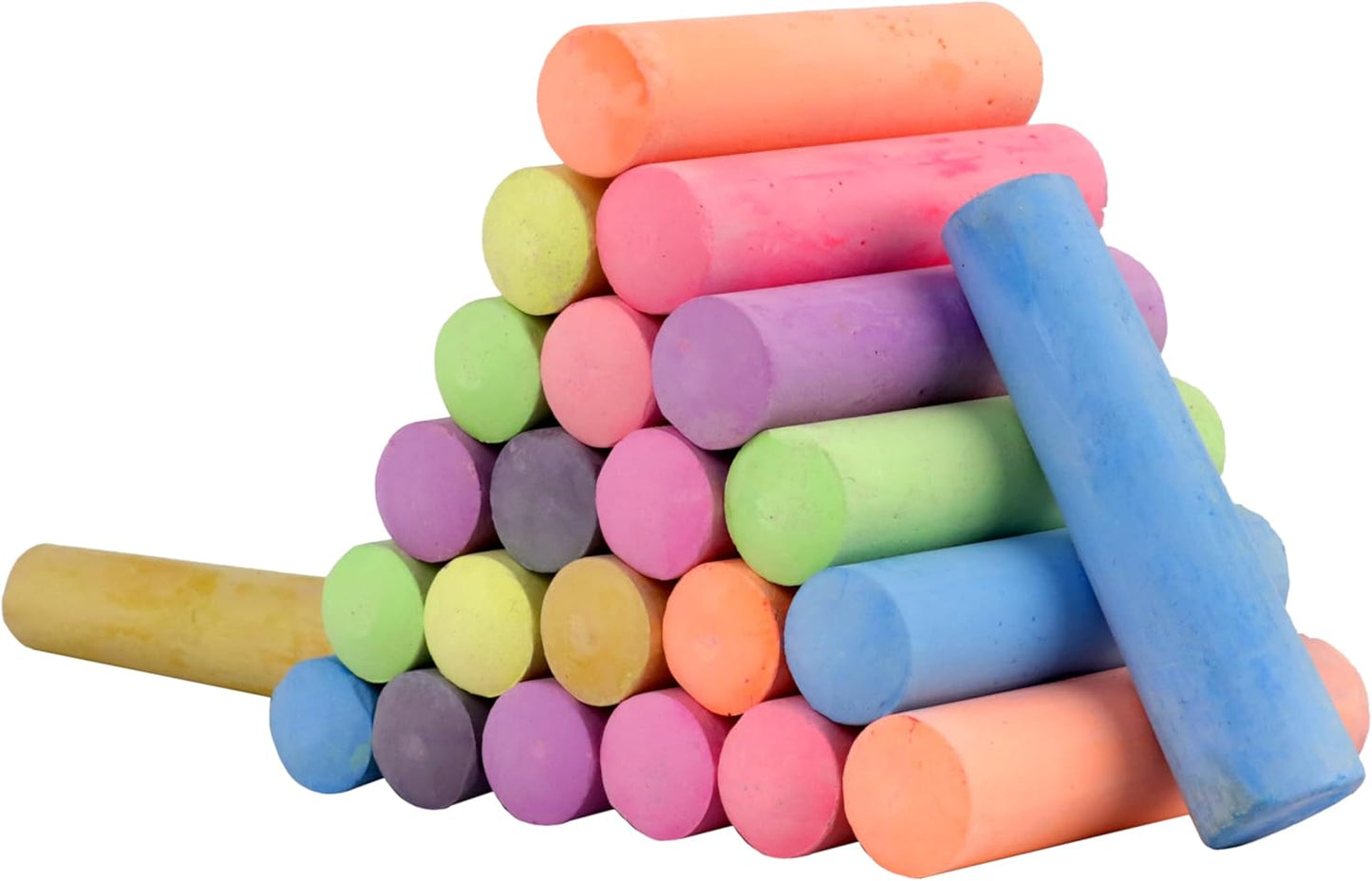 Kid Made Modern Non Toxic Sidewalk Chalk Bucket (24 Count) - Washable Colored Chalk Bulk Set for Kids and Toddlers Outdoor Games