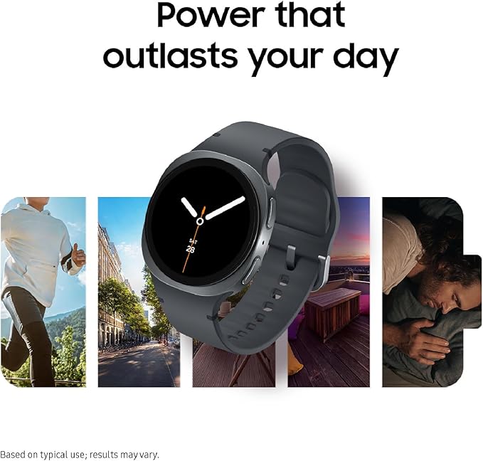 Samsung Galaxy Watch 8 (2025) 40mm Bluetooth Smartwatch, Cushion Design, Fitness Tracker, Sleep Coaching, Running Coach, Energy Score, Heart Rate Tracking, Silver [US Version, 2 Yr Warranty]