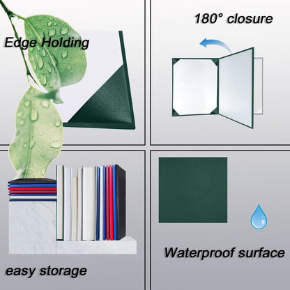 Certificate Holders 8.5"x11" Graduation Diploma Cover Document Leather Folders,Forest Green-2 Pack