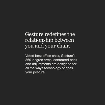 Steelcase Gesture Office Chair - Ergonomic Work Chair with Wheels for Carpet - Comfortable - Intuitive-to-Adjust for Desk - 360-Degree Arms - Coconut Yellow Fabric