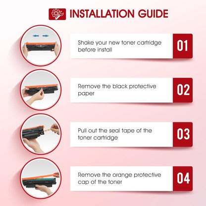 069 Toner Cartridge Set 069H MF753Cdw Compatible Replacement for Canon 069 Toner Cartridge Set for Canon imageCLASS MF 753Cdw MF751Cdw MF752Cdw LBP674Cdw LBP674Cx LBP673Cdw (B/C/Y/M, 4 Pack)