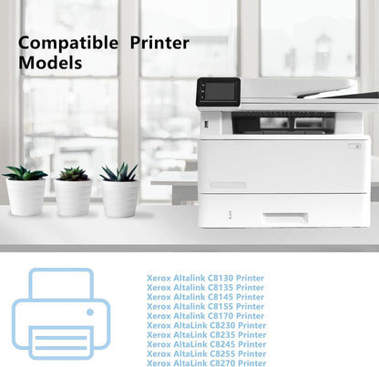Extra High Yield Xerox Altalink C8130 C8145 Toner Cartridge 006R01746 006R01747 006R01748 006R01749 Toner Compatible for Xerox AltaLink C8130 C8135 C8145 C8155 C8170 Printer Black Cyan Magenta Yellow