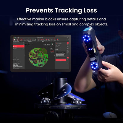 Revopoint 3D Marker Tape for 3D Scanning, 6.0 mm 3D Scanning Markers for 3D Scanners, 3D Tracking Dots Reference Point for Preventing Tracking Loss and Enhance Accuracy, 30 m Length with 725 Markers