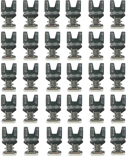 Metal POP Clip Sign Stand Holder, Bread Store Price Tag Card Holder, Advertising Display Clip Holder (Silver, 30Pack)