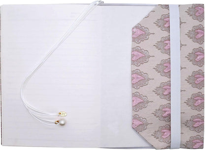 BLBMH A5 Book Covers for Paperbacks Book Cover Fit for 5.5x8.3 inch Adjustable Book Sleeve Cover for A5 Diary Books Fabric Softcover Protector for Notebook - Love