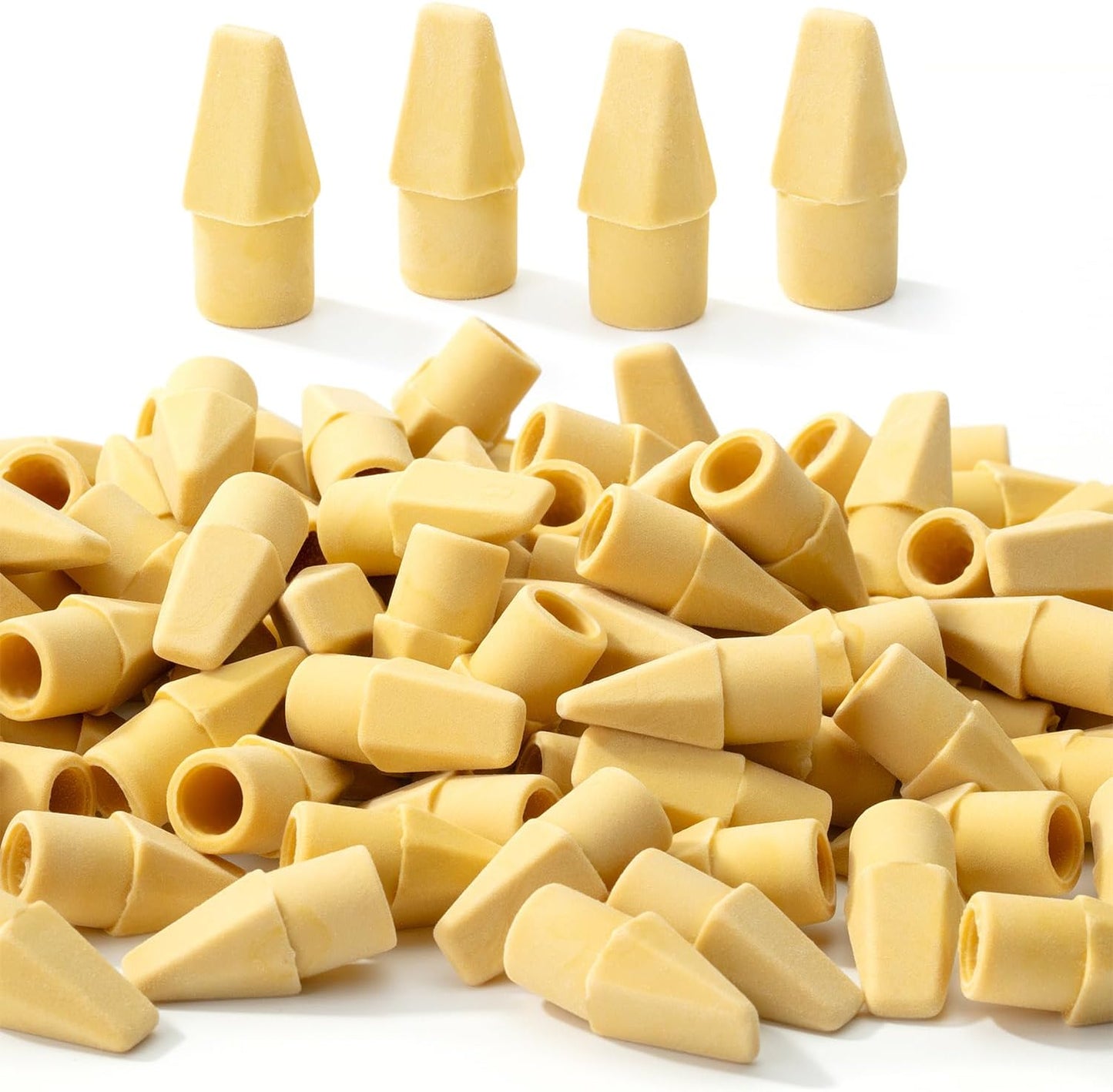 Mr. Pen- Pencil Eraser Toppers, 120 Pack, Yellow, Cap Erasers, Pencil Top Erasers, Eraser Caps, Tops for Pencils