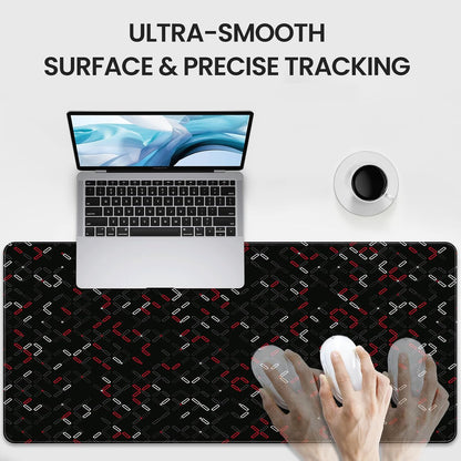 35.4 x 15.7 inches, Large Desktop Mouse pad, Keyboard and Mouse Pads for Work and Home Computers, and Large Laptop Mouse mat，Red and White Checkered