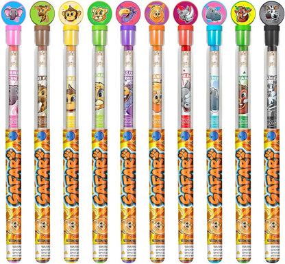 Safari Smencils Cylinder - HB #2 Patented Gourmet Scented Pencils, 50 Count, Gifts for Kids, Classroom Rewards, Party Favors, Stuffers