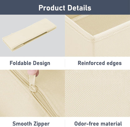 DIMJ Drawer Organizer Clothes Storage - 24 Pack Baby Dresser Organizer for Nursery, Small Fabric Closet Drawer Organizer Bins for Underwears Socks, Foldable Storage Dividers Organization for Bedroom