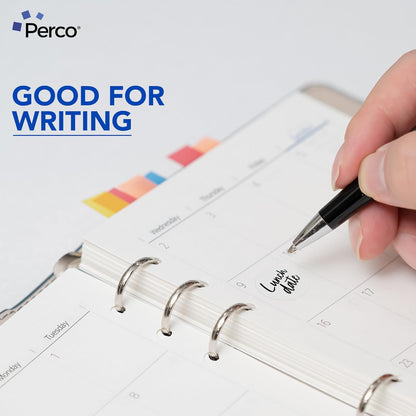 Perco Clear 1-Inch Round Circle Dot Sticker Labels with Easy Peel Perforation - 1,000 Labels per Roll - Strong Adhesion, Vibrant Colors for Organizing, Crafting & More - Made in USA