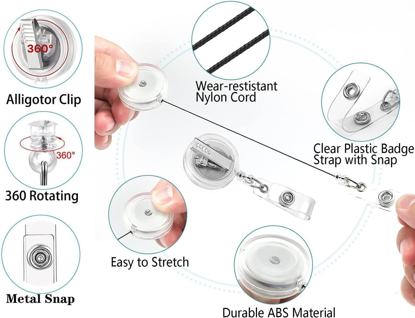 2Pcs Don’t Fall for Me Badge Reel with ID Clip Holder Retractable for Nurse Nursing Name Tag Card Cute Funny Cow Accessories with Alligator Medical Assistant MA CNA RN ER Office Student Work Hospital