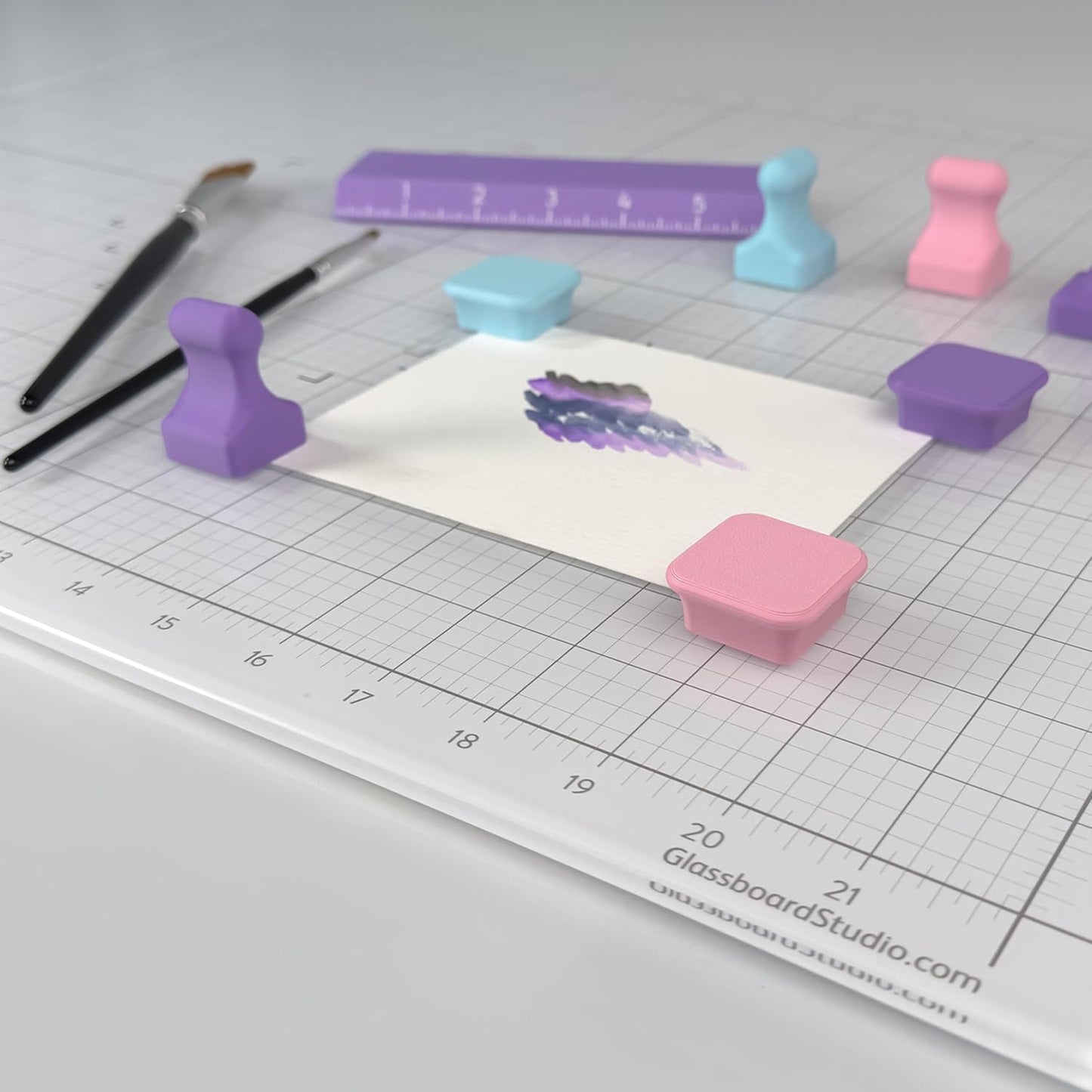 Glassboard Studio MiniPawn Magnet - Strong Neodymium Rare Earth Magnets for Fridge, Whiteboard, Locker & Magnetic Glassboards - Crafting & Office Use - Strong Fridge Magnets (Sunshine Yellow, 2)