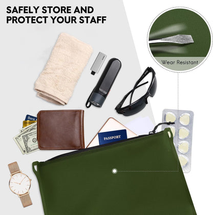 Haimont Waterproof Pouch, Small Waterproof Dry Bag with Upgrade Zipper for Travel Boating Kayaking Hiking Document Organizer