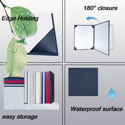Certificate Holders 8.5"x11" Graduation Diploma Cover Document Leather Folders,Navy Blue-100 Pack