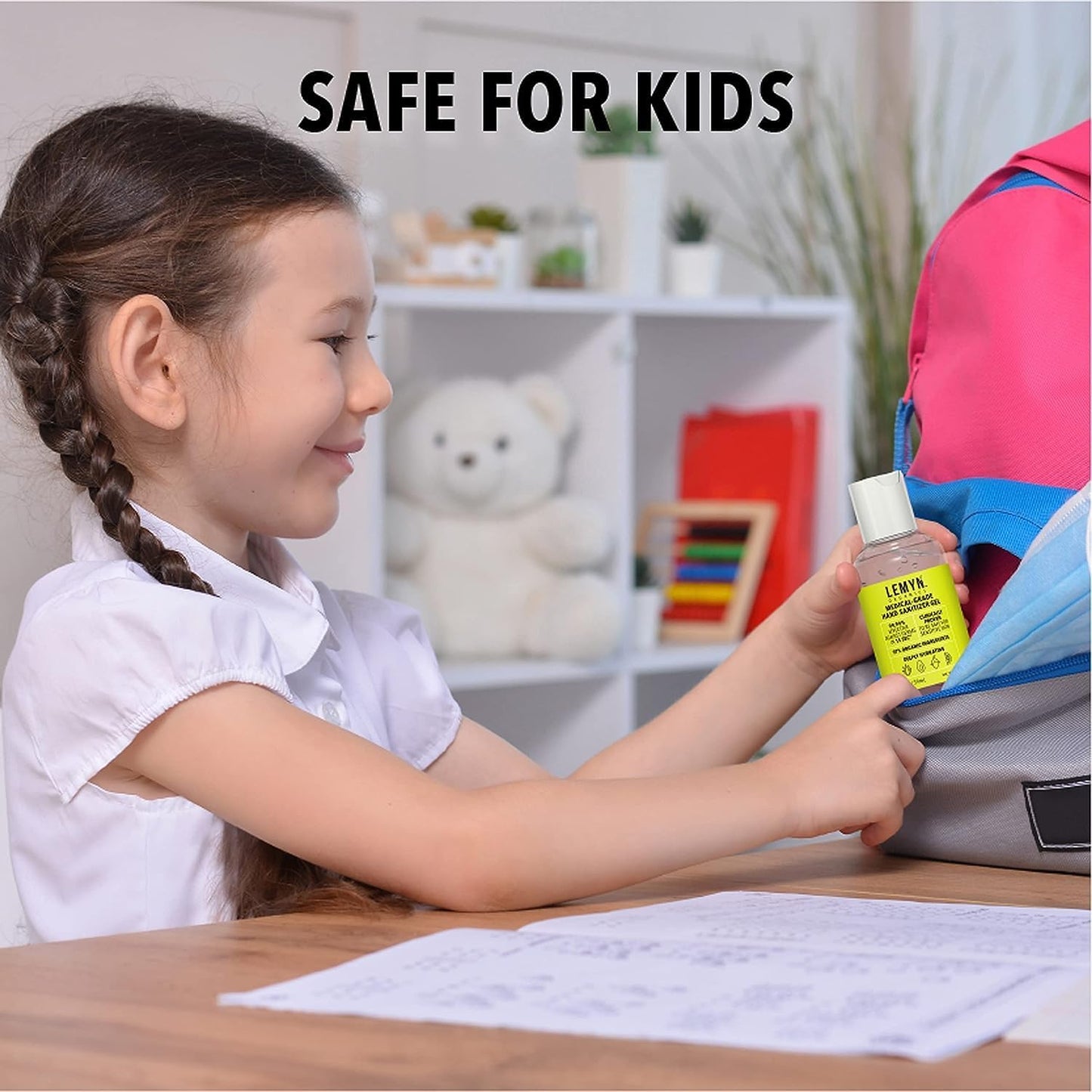 Medical‑Grade Hand Sanitizer Gel – 97 % Organic | 70 % USP Ethyl Alcohol | Moisturizing Aloe + Hyaluronic Acid | Freshly Made in USA | 12oz Bottle with Pump (PACK OF 6)