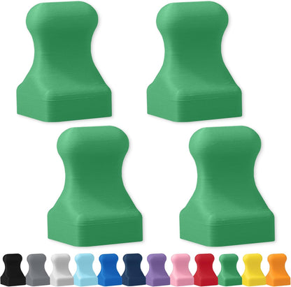 Glassboard Studio MiniPawn Magnet - Strong Neodymium Rare Earth Magnets for Fridge, Whiteboard, Locker & Magnetic Glassboards - Crafting & Office Use - Strong Fridge Magnets (Spring Green, 4)