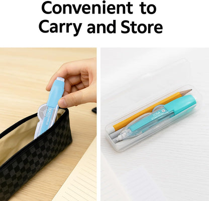 10 PCS Correction Tape Pens White-Out Applicator with Protective Cover, Smooth Ink Tape, Aesthetic Pen Design for School & Office Supplies (Retractable & Refillable)