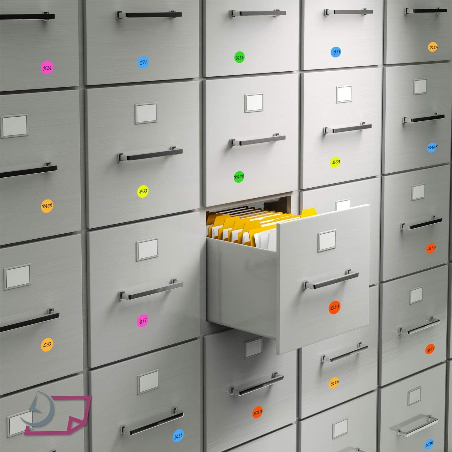 NextDayLabels - 8-1/2 x 11" Neon Color High Light Fluorescent Labels for Laser & Inkjet Printer (Pink Fluorescent, 2" Round - 20 Per Page | 500 Labels)