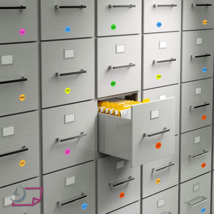 NextDayLabels - 8-1/2 x 11" Neon Color High Light Fluorescent Labels for Laser & Inkjet Printer (Pink Fluorescent, 2" Round - 20 Per Page | 500 Labels)