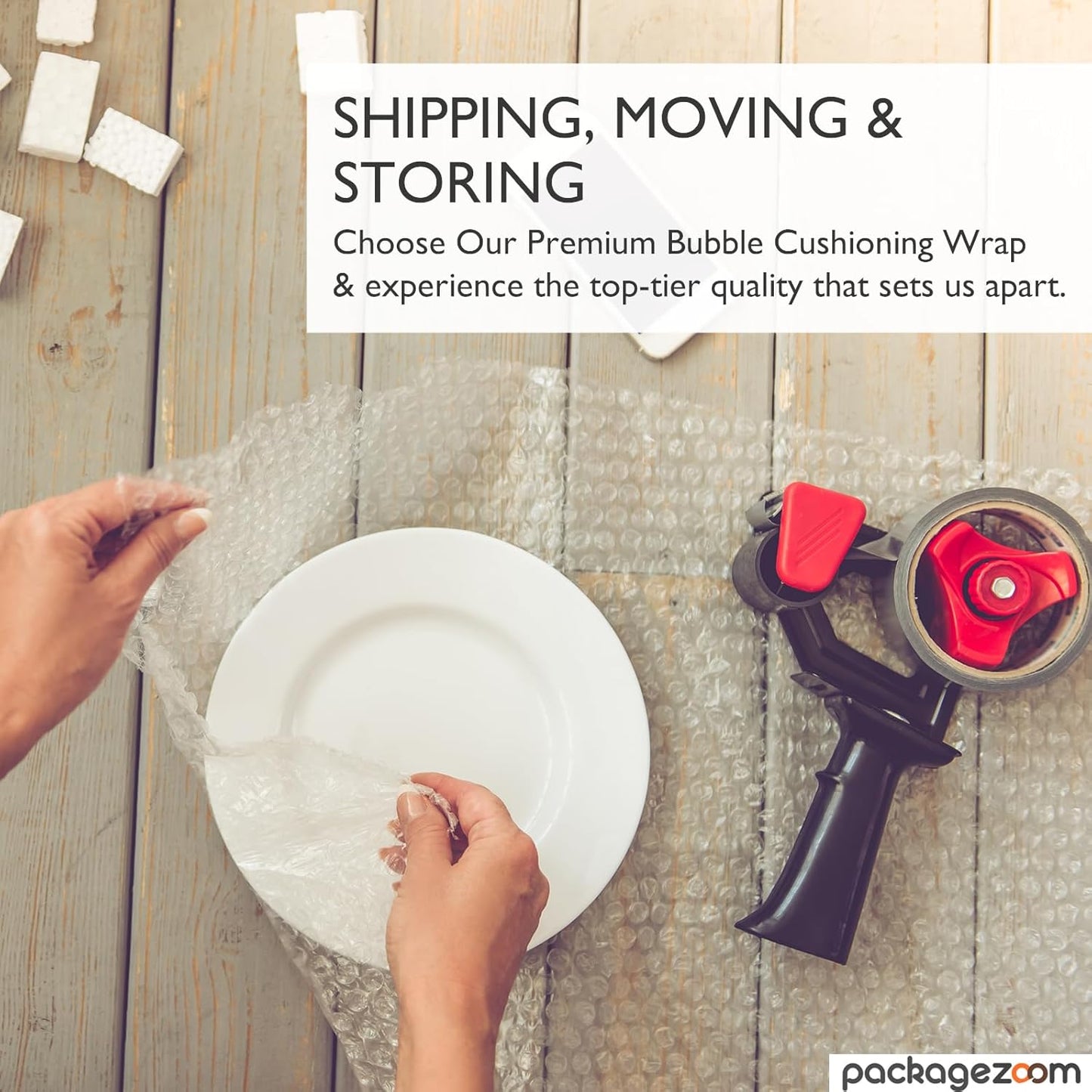 12" x 60 ft Bubble Cushion Wrap, Perforated Every 12 Inch 2 Rolls 30 ft Each for Packing & Moving