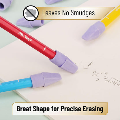 Mr. Pen- Pencil Erasers Toppers, 120 Pack, Purple, Erasers for Pencils, Pencil Top Erasers, Pencil Eraser, Back to School Supplies