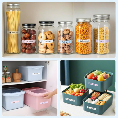 Compatible with Brother P Touch Colored Label Tape TZe 131 231 MQ531 MQP35 MQE35 Pastel Label Maker Tape Made for Brother P-Touch PT-D210 PT-D220 Label Maker, Clear/White/Purple/Pink/Blue