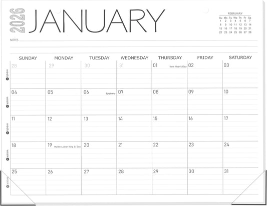 GuassLee Desk Calendar 2026, 12-Month Desk Calendar from January. 2026 to December. 2026, 14" X 11" Monthly Desk Planner, Table Desk Top Calendar with Thick Paper for Office Home Planning & Organizing