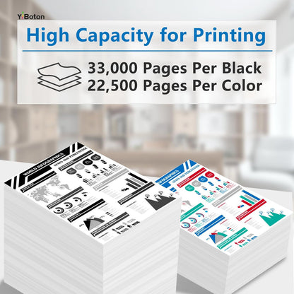 IM C4500 IM C6000 IMC4500 IMC6000 Toner Cartridge 842279 842280 842281 842282 Replacement for Ricoh IM C4500 IM C5500 IM C6000 Printer(4 Pack Black Cyan Magenta Yellow)