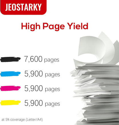 055 High Capacity Toner Cartridge Replacement for Canon 055H 055 Toner Cartridges Set for Canon MF743Cdw Ink Color imageCLASS MF743Cdw MF741Cdw MF741C MF743C Printer (4 Pack)