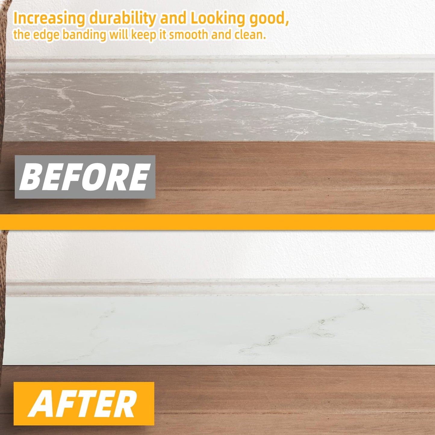 GSCIT Club Wood Grain Repair Tape, 2.4 inch X 100ft Self Adhesive Marble Grain Repair Patch for Tables, Chairs, Baseboards, Doors, Windows, Floors, Handicraft DIY.