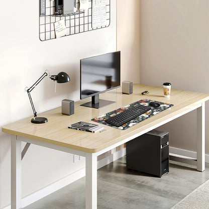 Colorful Flowers Desk Pad Mouse Pad,Daisy Floral Mouse Mat with Stitched Edges,Non-Slip Rubber Base Mousepad for Office PC Keyboard Laptop and Home Work Desk Mat(27.5X11.8 in)